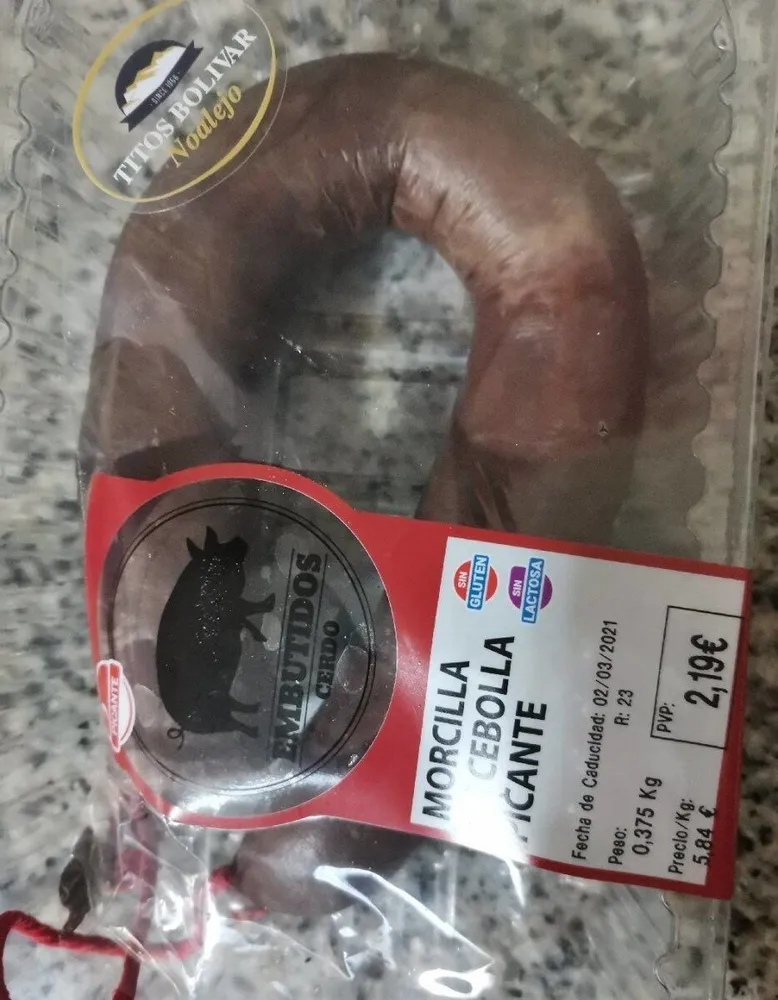 Morcilla de cebolla picante