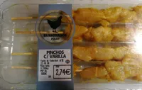 Pinchos con varilla