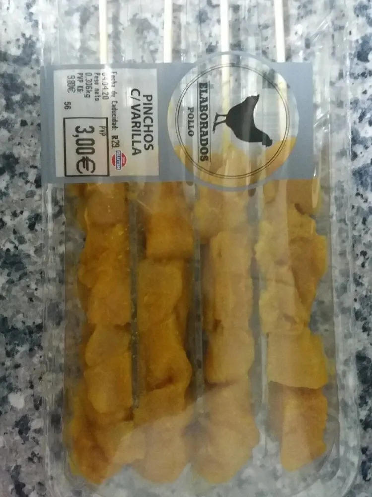 Brochetas pollo