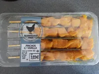Pinchos con varilla al curry