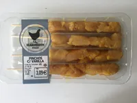 Pinchos de pollo con varilla