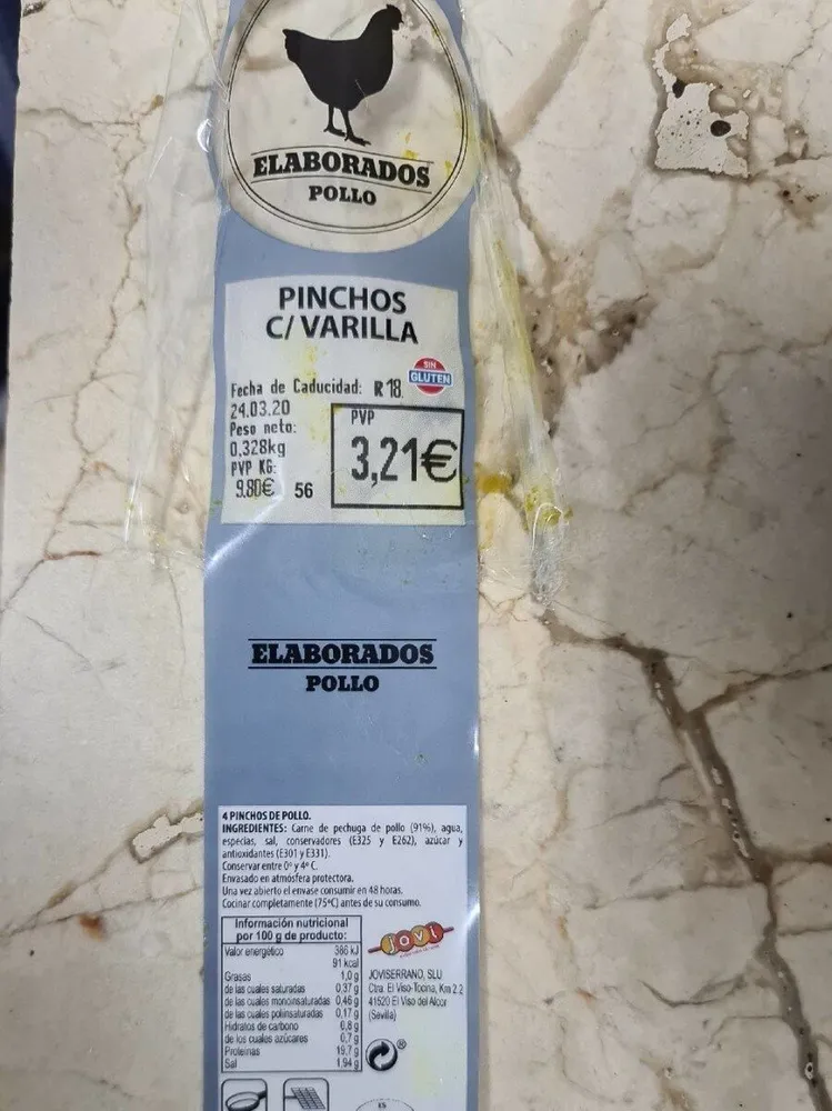 Pinchos de pollo