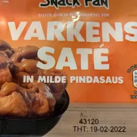 Varkenssaté in milde pindasaus