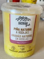 Piña natural a rodajas