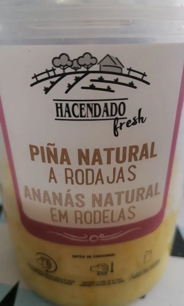 PIÑA NATURAL EN RODAJAS