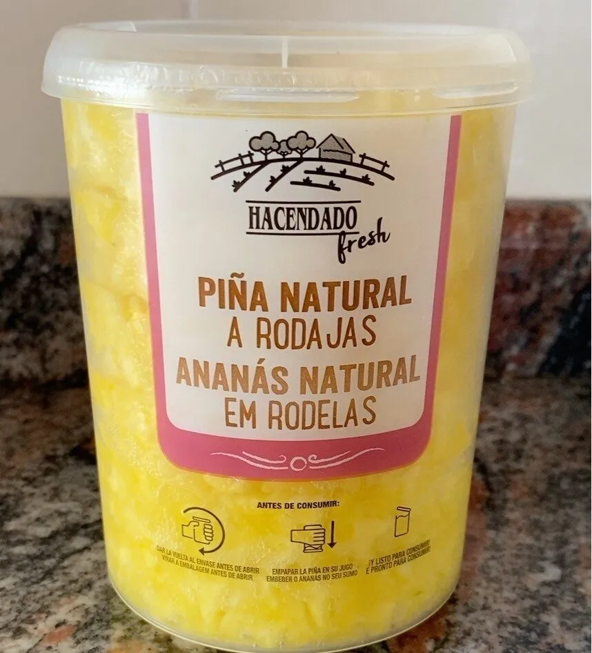 Piña Natural a Rodajas
