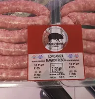 Longaniza magro fresca cerdo