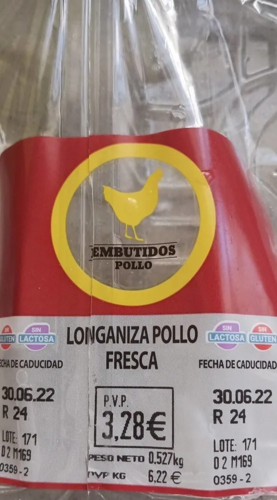 Longaniza  pollo fresca