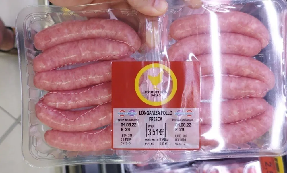 Longaniza de pollo fresca
