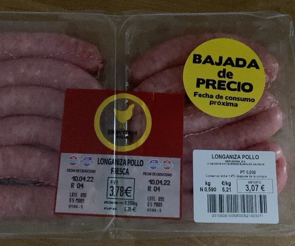 Salchicha pollo