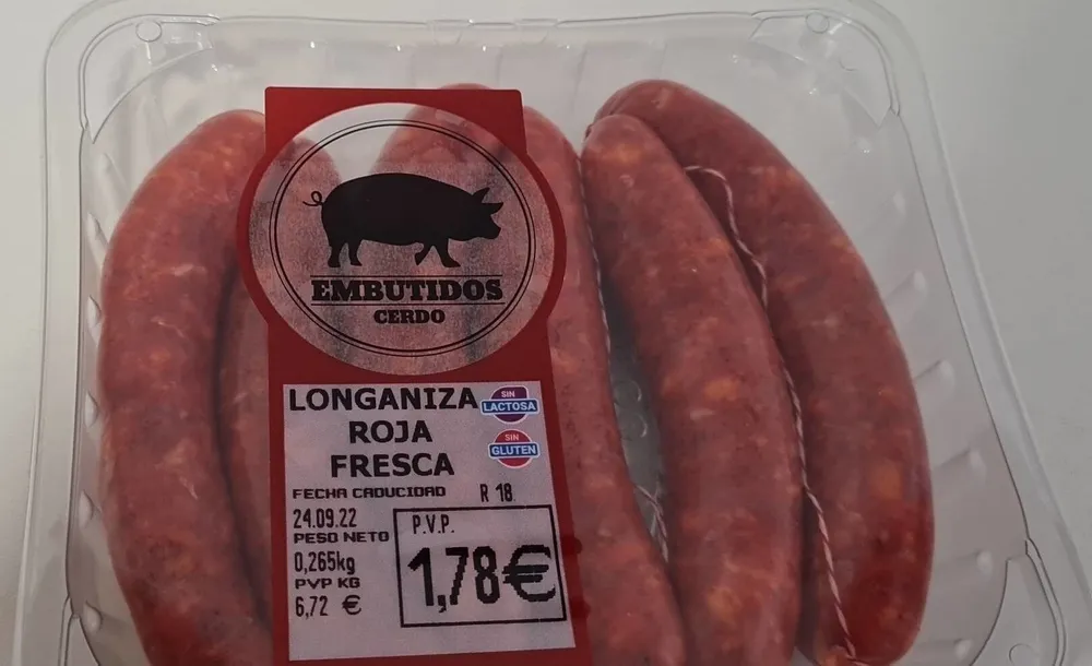 Longaniza roja fresca