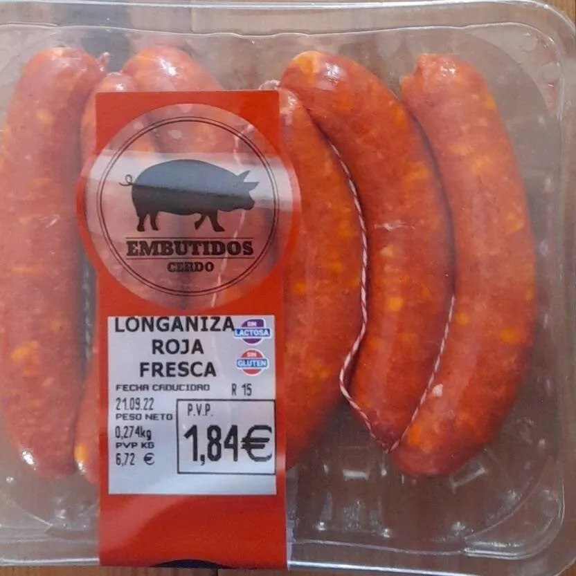 Longaniza roja fresca