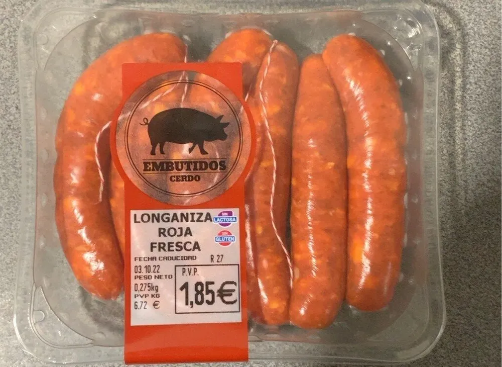 Longaniza roja fresca