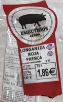 Embutidos cerdo, longaniza roja fresca