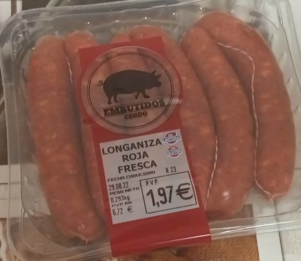 Longaniza roja fresca
