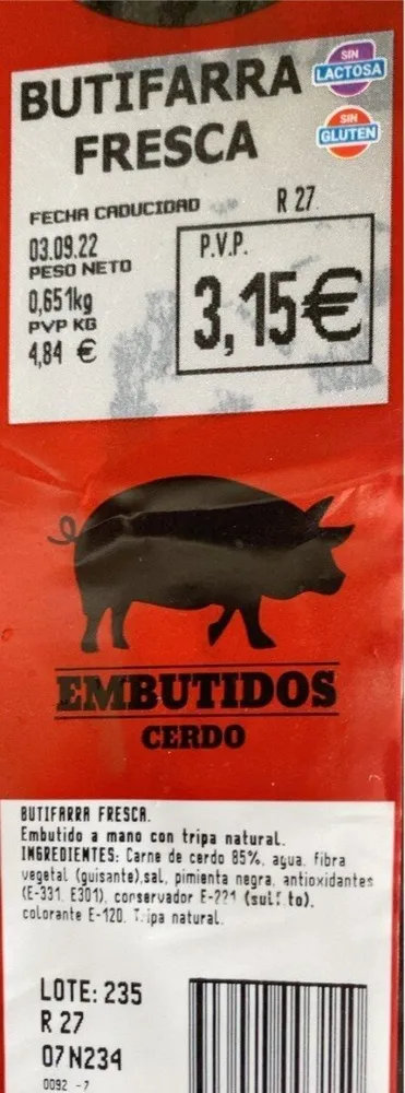 Butifarra fresca