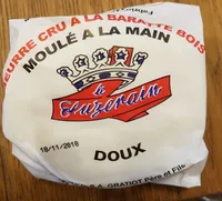 Beurre cru à la baratte bois