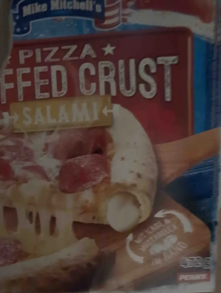 Pizza stuffed crust salami