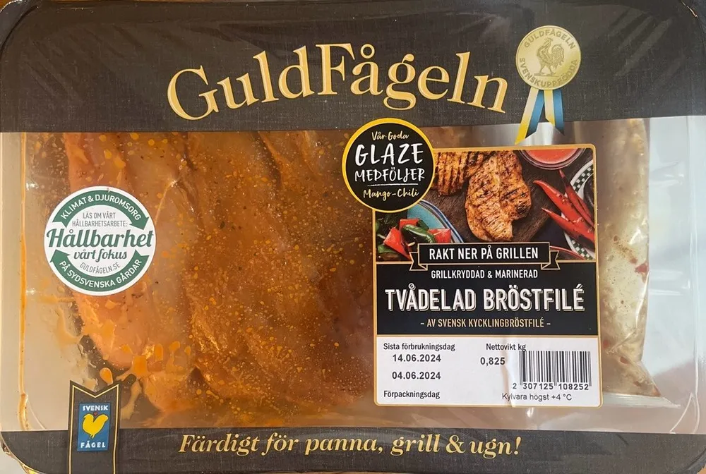 Tvådelad Bröstfilé