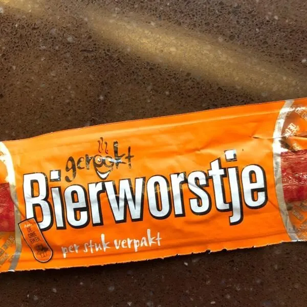Gerookt bierworstje