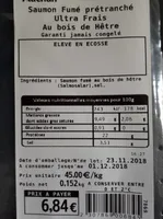 Saumon fume pretranche ultras frais