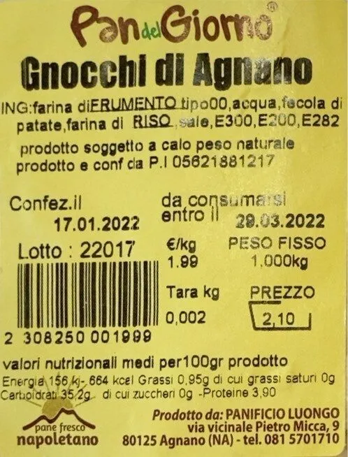 Gnocchi di Agnano