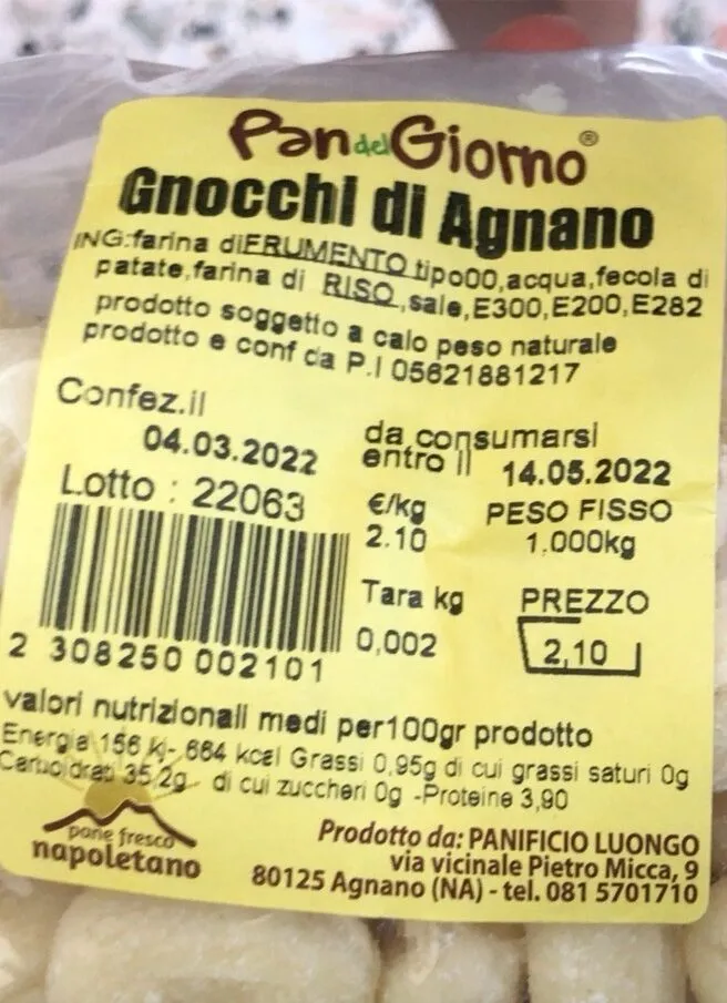 Gnocchi di agnano