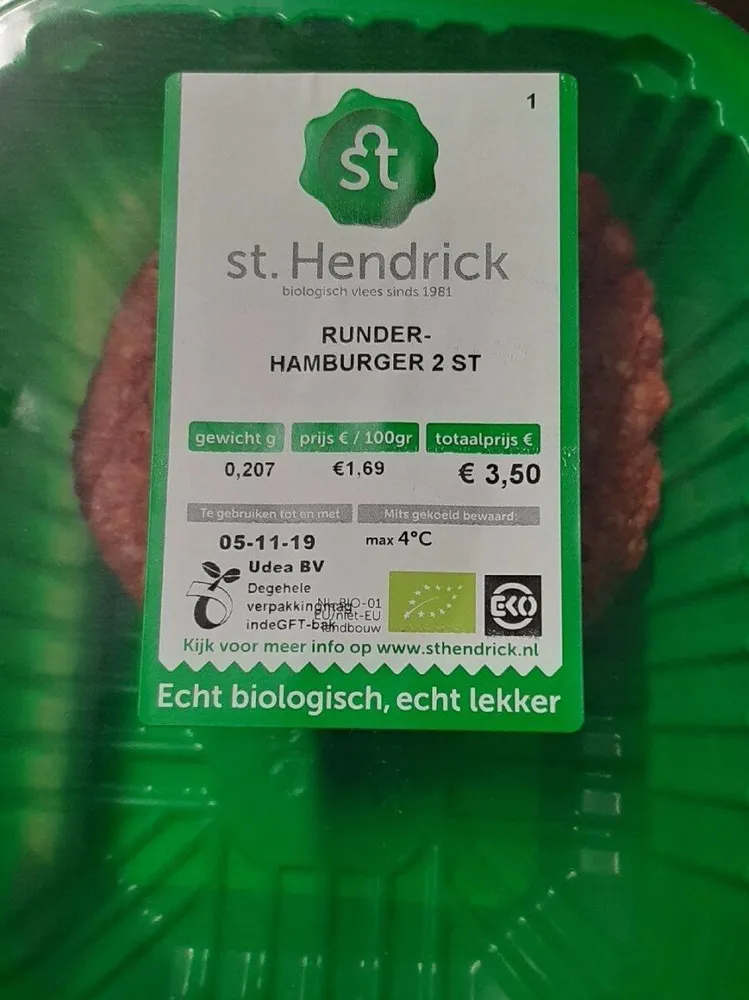 Runderhamburger 2 st