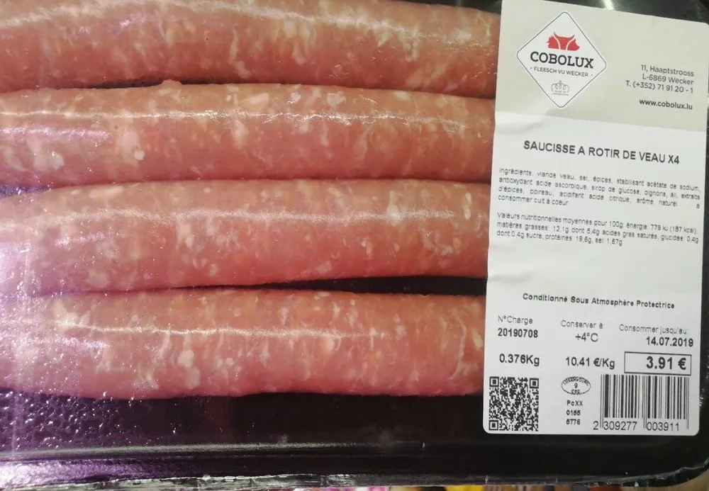 Saucisse à rôtir de veau