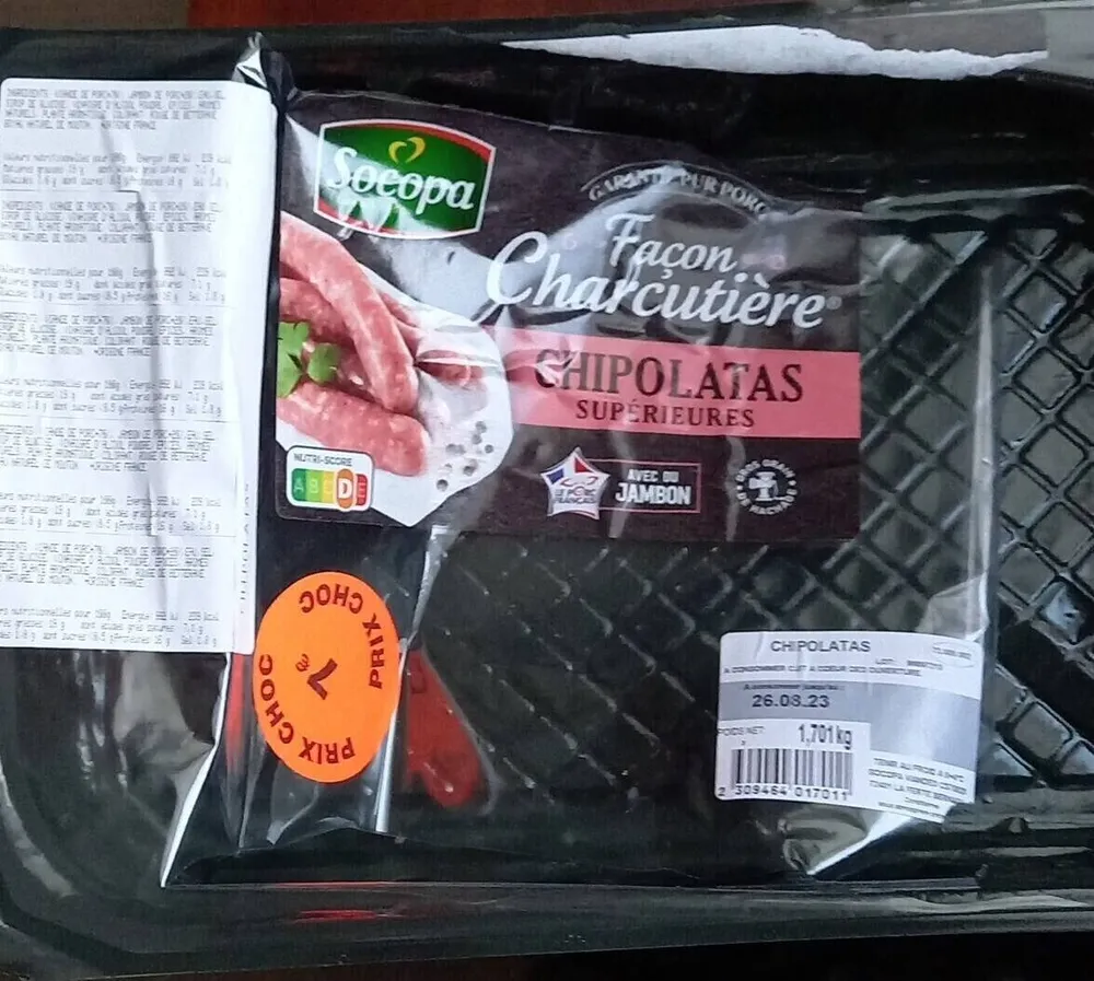 Chipolatas supérieures façon charcutière