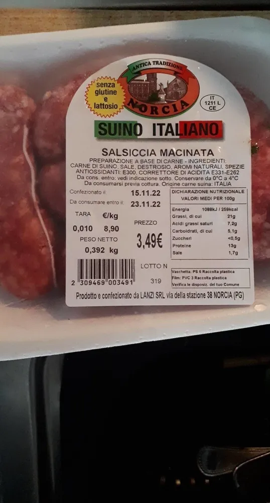 Salsiccia macinata