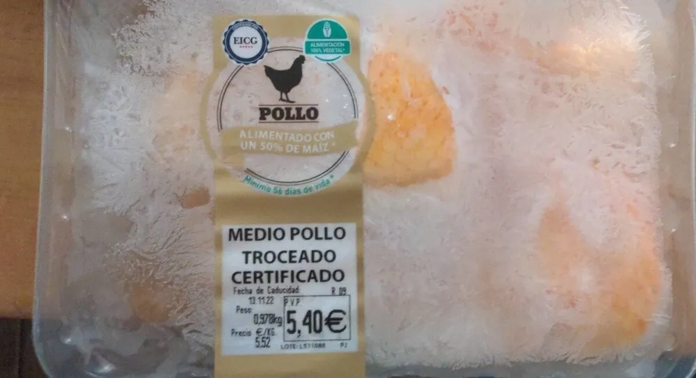 Medio pollo troceado certificado