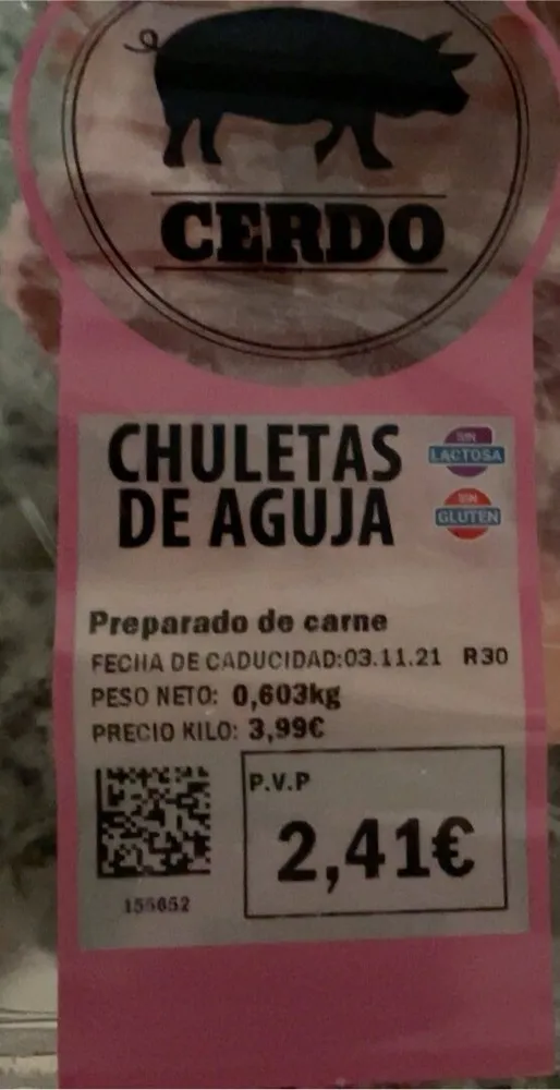 Chuletas de aguja