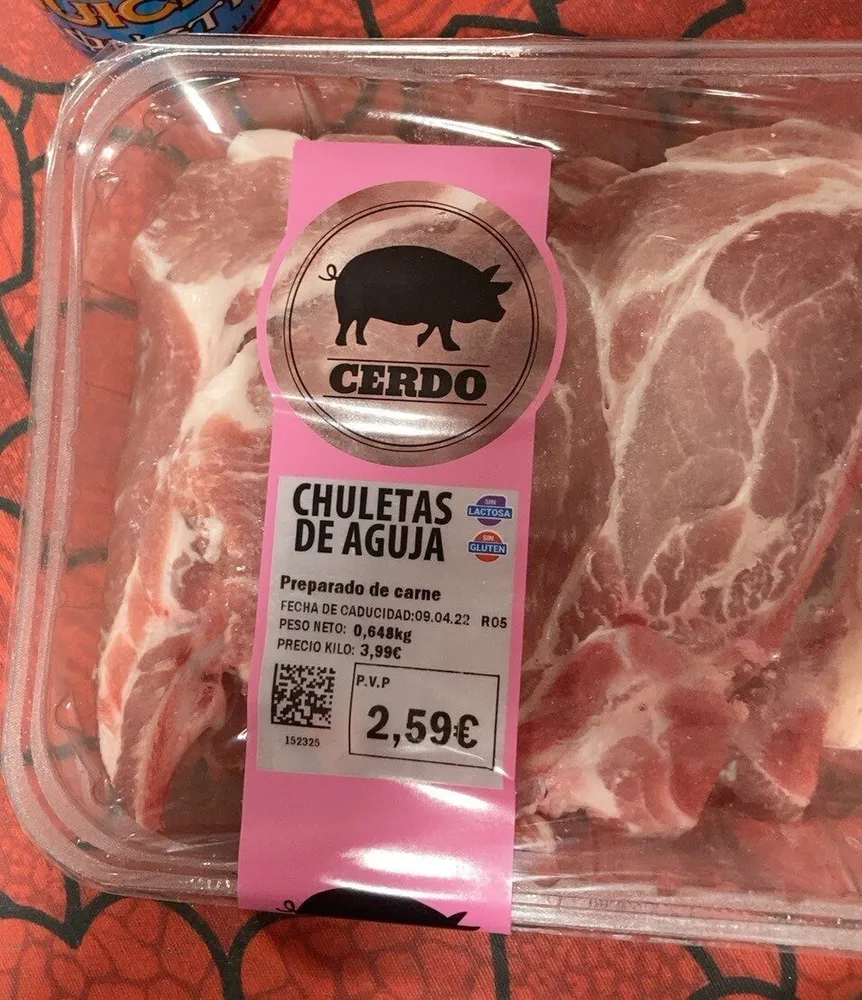 Chuletas de aguja