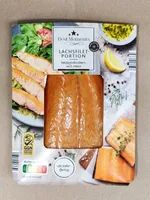 Lachsfilet-Portion mit Haut, heißgeräuchert