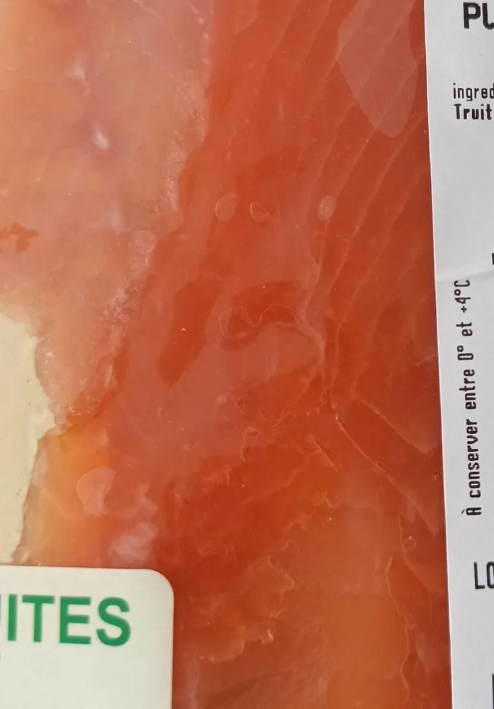 Truite fumée tranchée décongelée
