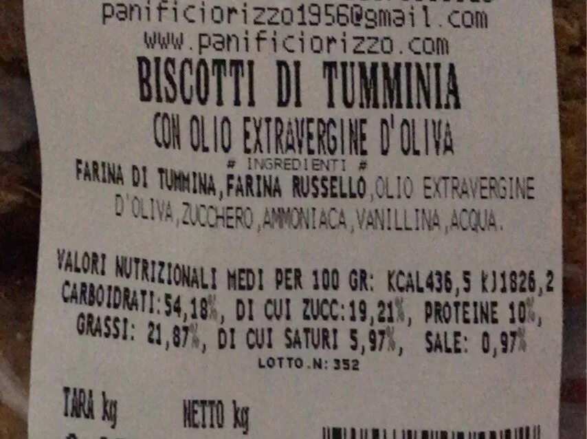 Biscotti di tumminia