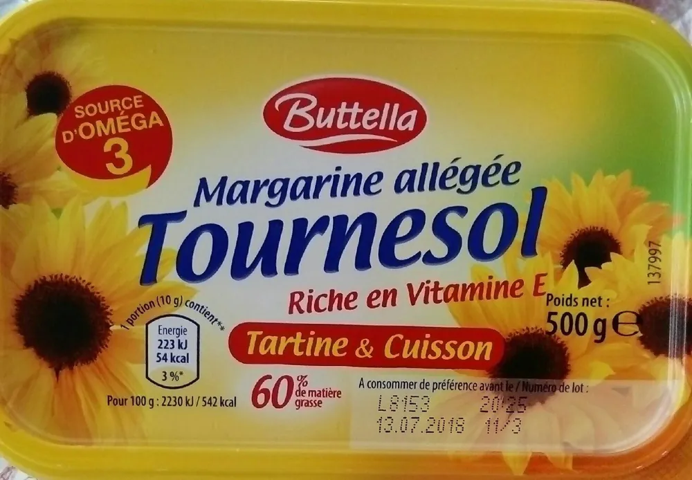 Margarine allégé tournesol
