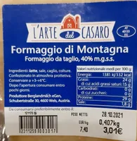 Formaggio di montagna