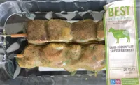 Brochettes de filet d’agneau marinées