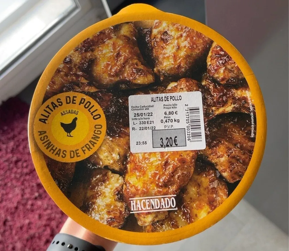 alitas de pollo