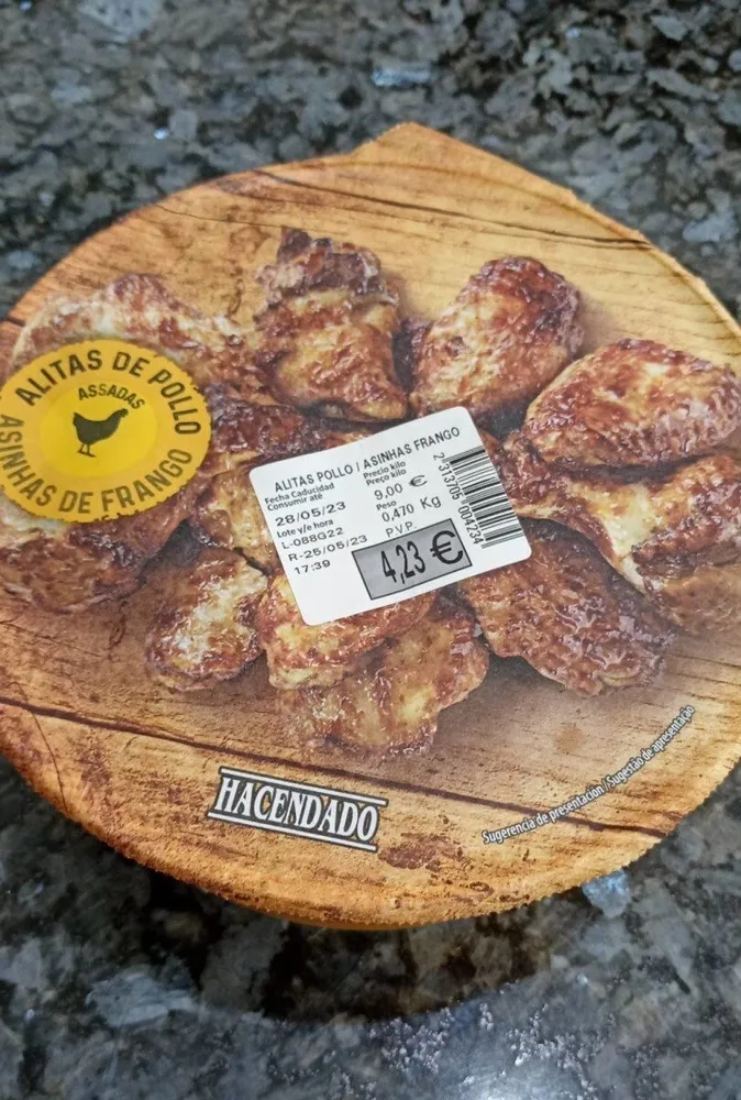 Alitas de pollo