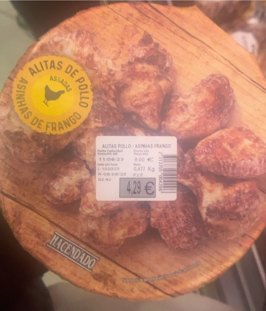 ALITAS DE POLLO ASADAS CON SALSA