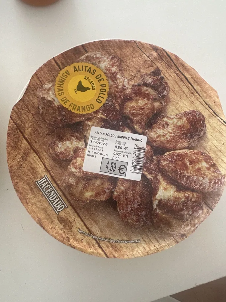 Alitas de pollo