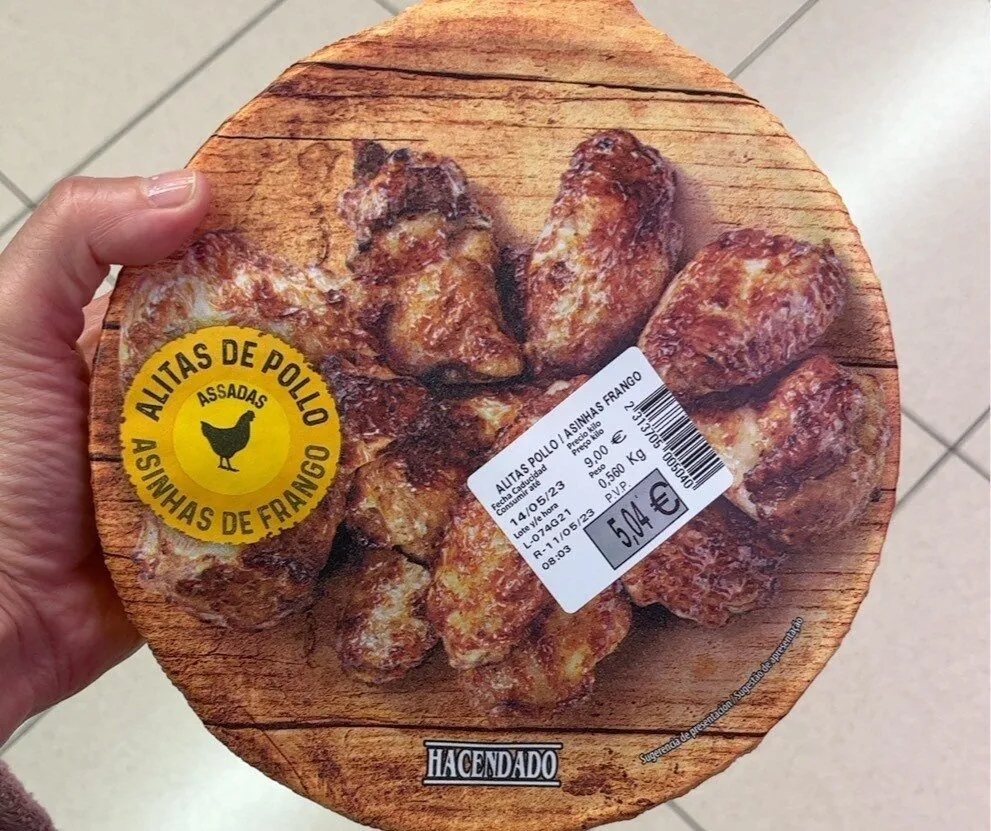 Alitas de pollo asadas