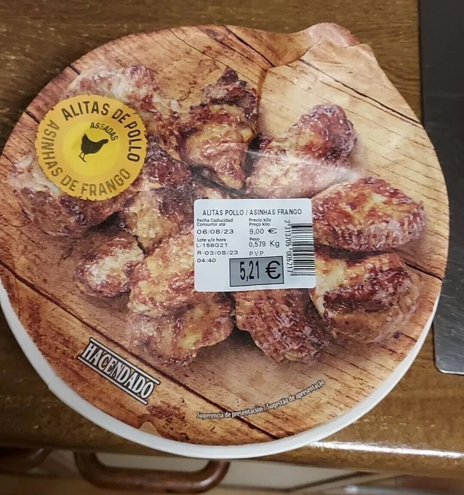 Altas de pollo asadas