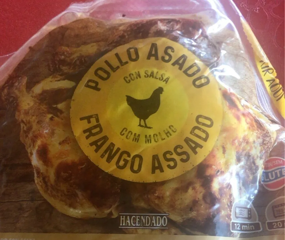 Pollo asado con salsa