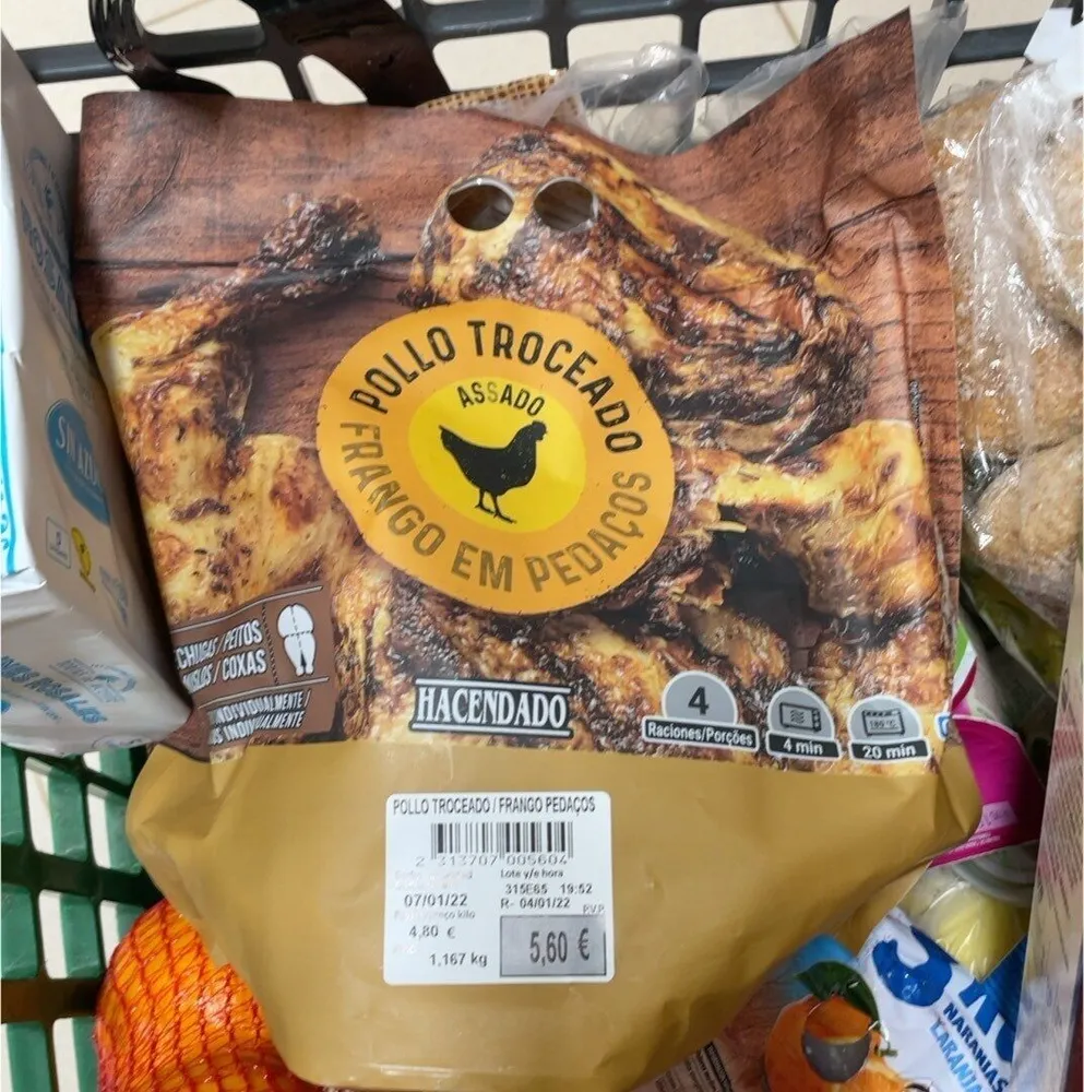 Pollo troceado