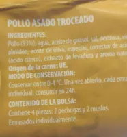 Pollo troceado asado