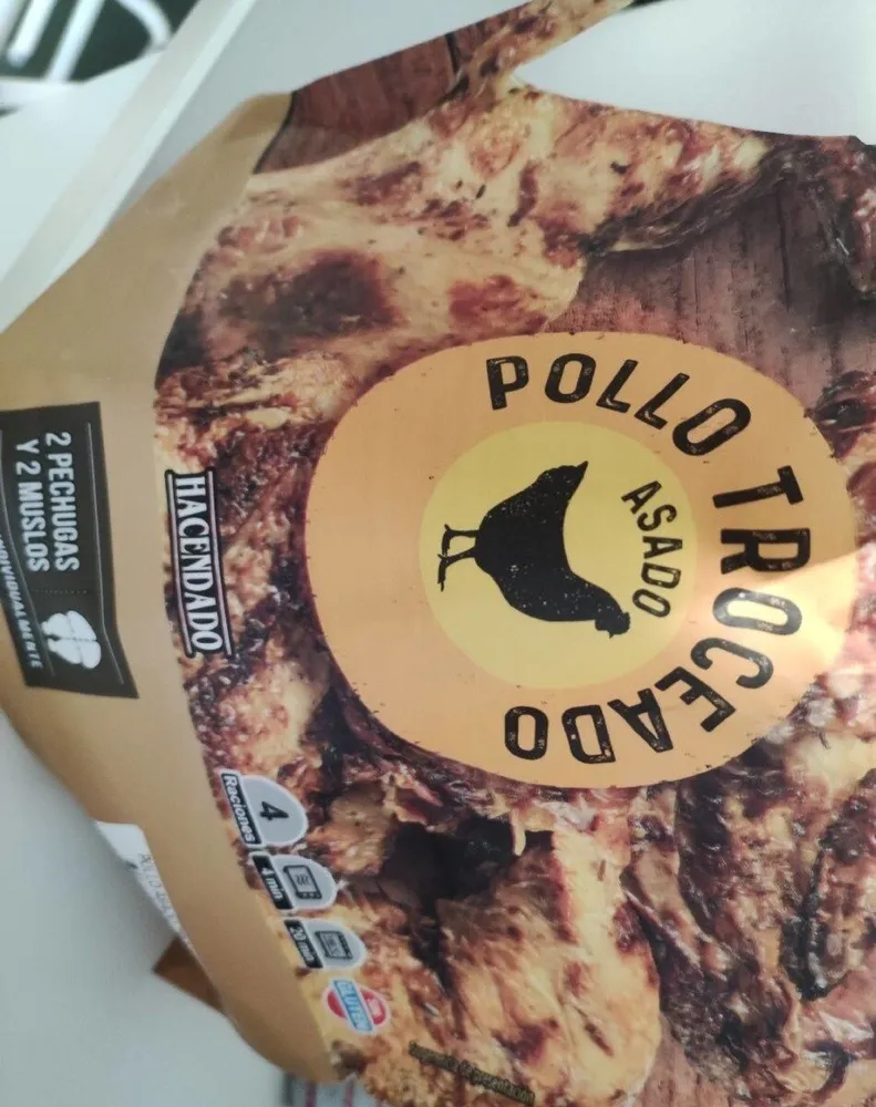 Pollo troceado asado